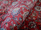 GLN Rugs Traditional Collection - Machine Washable Area Rug, Traditional Washable, Non Slip, Low Pile Chenille Rug, Living Room, Bedroom, Kitchen Rug (5' x 7' Dark Red)