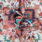GLN Rugs Traditional Collection - Machine Washable Area Rug, Traditional Washable, Non Slip, Low Pile Chenille Rug, Living Room, Bedroom, Kitchen Rug (2'6" x 10' Pink/Multicolor)