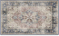 RUGGABLE Washable Vintage Area Rug – Kamran Royal Blue 3x5, Stain-Resistant, Non-Slip – Small Machine Washable Rugs for Living Room, Bedroom, Hallway, Entryway & Office–with Cushioned Pad
