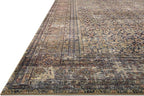 Loloi Amber Lewis Morgan Collection MOG-03 Denim/Multi 2'-3" x 7'-6" 38" Thick Runner Rug feat. CloudPile, Neutral, Room Décor, Vintage Inspired, Livingroom, Bedroom, Dining Area