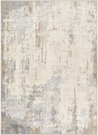 4x6 Area Rug Living Room Rugs - Washable Neutral Modern Abstract Soft Thin Rug Indoor Floor No Slip Rug Carpet for Bedroom Under Dining Table Home Office Decor - Light Brown/Gray