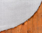Unique Loom Davos Shag Collection Area Rug - Solid (5' 1" Round, Peppercorn)