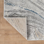 Rugshop Marble Swirl Distressed Gray Area Rug 5' x 7' Ideal for Medium Living Rooms, Bedrooms, or Under Dining Tables