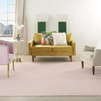 Nourison Home Nourison Essentials Pink 9' x Square Area Rug - Easy Clean, Non Shedding, Bed Room, Living Room, Dining Room, Kitchen (9' x Square)