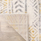 Rugshop Geometric Boho Perfect for high Traffic Areas of Your Living Room,Bedroom,Home Office,Kitchen Runner Rug 2' x 7' Yellow