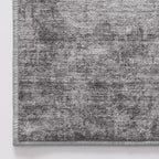 LUMI 8x12 Washable Area Rug for Living Room, Ultra Soft Modern Neutral Grey Rugs Non Slip with Rubber Backing, Low Profile, High Traffic, Stain Resistant Carpets, Ideal for Bedroom, Dining Room
