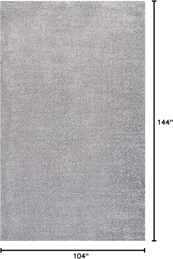 JONATHAN Y Haze Solid Low-Pile Gray Indoor Area Rug 9x12, Coastal,Bohemian,Minimalist,Classic, Easy-Cleaning for Living Room,Bedroom,Kitchen,Pet Friendly,Non-Shedding (SEU100A-9)