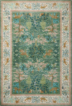 Loloi Rifle Paper Co. Canopy Collection CNP-02 Sage/Blush 3'-9" x 3'-9" Round Accent Rug