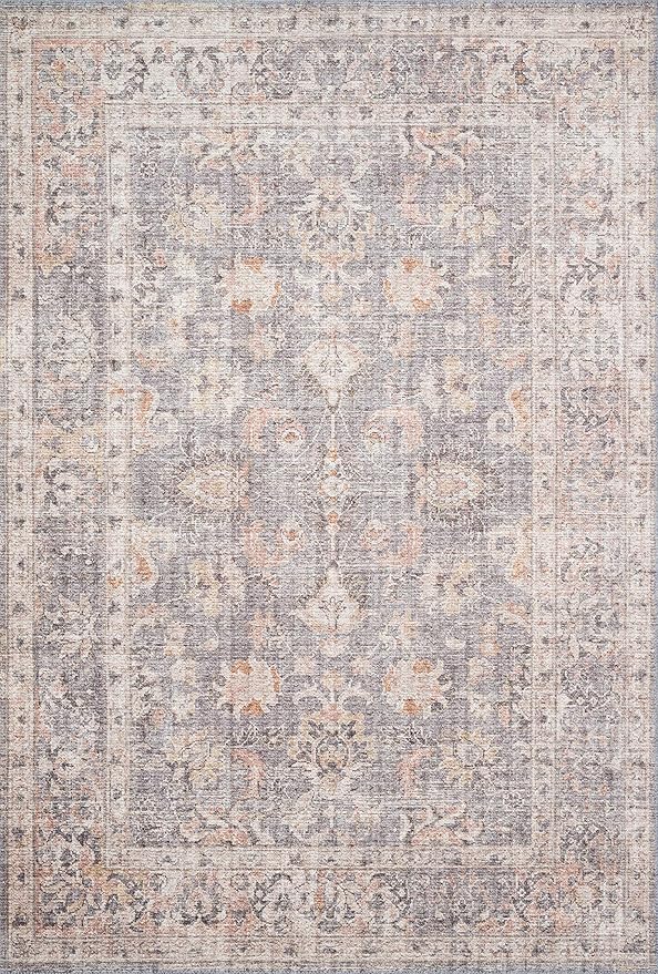 Loloi Skye Collection SKY-01 Grey/Apricot 2'-0" x 5'-0" Accent Rug