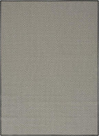 Nourison Home Courtyard Black White 4' x 6' Area Rug - Easy Clean, Non Shedding, Bed Room, Living Room, Dining Room, Kitchen (4' x 6')