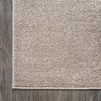 JONATHAN Y Haze Solid Low-Pile Beige Indoor Area Rug 3x5, Coastal,Bohemian,Minimalist,Classic, Easy-Cleaning for Living Room,Bedroom,Kitchen,Pet Friendly,Non-Shedding (SEU100G-3)