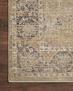 Loloi Magnolia Home by Joanna Gaines Millie Collection MIE-03 Gold/Charcoal 2'-7" x 14', .25" Pile Height, Runner Rug