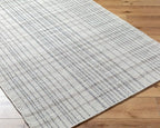 Mark&Day Wool Rugs, 4x6 Ishaq Cottage Slate Area Rug, Grey Silver Carpet for Living Room, Bedroom or Kitchen (3'6" x 5'6")