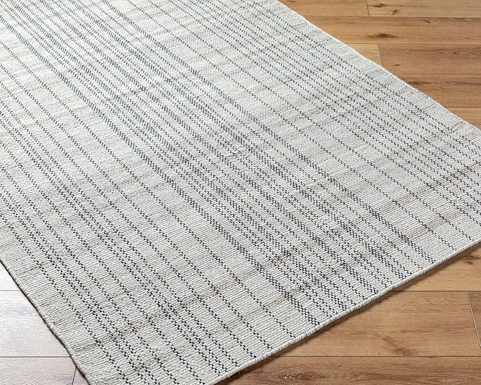 Mark&Day Wool Rugs, 2x8 Ishaq Cottage Slate Runner Area Rug, Grey Silver Carpet for Hallway, Kitchen, Bedroom or Living Room (2'6" x 8' Runner)