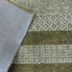 Alfa Rich 3x5 Green Washable Area Rugs for Living Room Bedroom Kitchen Dining Cotton Runner