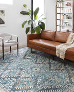 Loloi Skye Collection SKY-03 Denim/Natural 2'-0" x 5'-0" Accent Rug