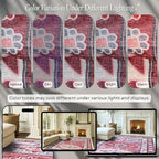 Fame Rugs Turkish Rug. Washable Vintage Oriental Antique Inspired Traditional Doormat Small Modern Area Rugs Luxury Entryway Entry Bedroom Bathroom Kitchen (378RR, 4'9 x 6'9)
