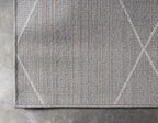 Unique Loom Trellis Frieze Collection Area Rug - Geometric (3' 3" x 5' 3", Dark Gray/ Ivory)