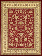 Unique Loom Voyage Collection Traditional Oriental Classic Intricate Design Area Rug (9' 0 x 12' 0 Rectangular, Red/Gold)