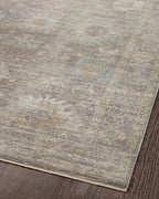 Loloi Magnolia Home by Joanna Gaines Millie Collection MIE-05 Stone/Natural 5'-3" x 5'-3", .25" Pile Height, Round Area Rug