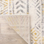 Rugshop Geometric Boho Perfect for high Traffic Areas of Your Living Room, Bedroom, Home Office, Kitchen Area Rug 3'3" x 5' Yellow