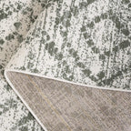 SAFAVIEH Adirondack Collection Area Rug - 4' x 6', Ivory & Dark Green, Geometric Design, Non-Shedding & Easy Care, Ideal for High Traffic Areas in Living Room, Bedroom, Dining (ADR131W-4)
