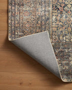 Loloi Amber Lewis Morgan Collection MOG-03 Denim/Multi 5'-0" x 7'-0" 38" Thick Area Rug feat. CloudPile, Neutral, Room Décor, Vintage Inspired, Livingroom, Bedroom, Dining Area