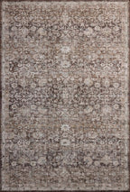 Loloi Amber Lewis Josie Collection JOS-02 Earth/Natural 6'-0" x 9'-0", .13" Pile Height, Low Profile, Machine Washable, Area Rug