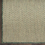 Nourison Home Courtyard Green 8' x 10' Area Rug - Easy Clean, Non Shedding, Bed Room, Living Room, Dining Room, Kitchen (8' x 10')
