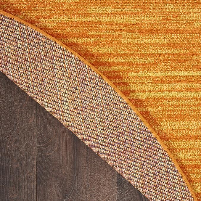 Nourison Home Nourison Essentials Sunburst 4' x Round Area Rug - Easy Clean, Non Shedding, Bed Room, Living Room, Dining Room, Kitchen (4' x Round)