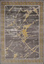 GLORY RUGS Area Rugs Marble 4x5 Brown Gold Carpet Modern Abstract Rug Living Room Dining Bedroom Rug
