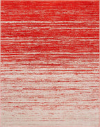 SAFAVIEH Area Rug 8x10 - Adirondack Collection - Large - Orange & Grey, Modern Ombre Design, Non Shedding & Easy to Clean, Ideal for Living Room, Bedroom, Office, Dining Space (ADR113P)