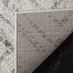 SAFAVIEH Adirondack Collection Runner Rug - 2'6" x 16', Light Grey & Grey, Modern Diamond Distressed Design, Non-Shedding & Easy Care, Ideal for High Traffic Areas in Living Room, Bedroom (ADR131C)