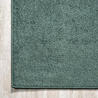 JONATHAN Y Haze Solid Low-Pile Emerald Indoor Area Rug 9x12, Coastal,Bohemian,Minimalist,Classic, Easy-Cleaning for Living Room,Bedroom,Kitchen,Pet Friendly,Non-Shedding (SEU100L-9)