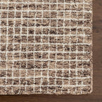 Rugs USA Melrose Brown/Ivory, 7'6" x 9'6", Handmade, Wool & Cotton, Soft and Cozy, High Traffic, Stain Resistant, Easy Clean, Durable Area Rug for Bedroom, Living Room, Dining Space, Den, Entryway
