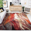 SAFAVIEH Area Rug 8x10 - Glacier Collection - Large - Red & Multi, Modern Abstract Design, Non-Shedding & Easy Cleaning, Ideal for Living Room, Bedroom, Office, Dining Space (GLA126A)