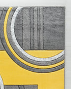 GLORY RUGS Area Rug Modern Soft Hand Carved Contemporary Floor Carpet with Premium Fluffy Texture for Indoor Living Dining Room and Bedroom Area (2x3, Yellow)