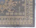 Unique Loom Taftan Collection Border Geometric Tribal Inspired Design Area Rug (5' 0 x 8' 0 Rectangular, Navy Blue/ Gold)