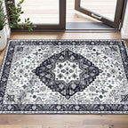 2x3 Rug,Boho Vintage Oriental Washable Rugs,Collapsible Area Rug for Bedroom, Entryway, Kitchen, Bathroom