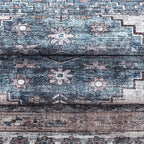 Fame Living Washable Area Rug. Modern Farmhouse. Vintage. Turkish. Bohemian. Distressed. Oriental. Traditional. Rugs for Living Room. Dining. Bedroom. Office. Entryway. Foyer. (859NC, 5' x 6'9")