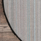 Unique Loom Solid Shag Collection Area Rug (6' 1" Round, Jet Black)