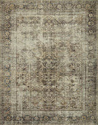 Loloi Magnolia Home by Joanna Gaines Sinclair Collection SIN-01 Pebble/Taupe 7'-6" x 9'-6", .25" Pile Height, Machine Washable, Area Rug