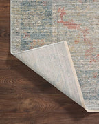 Loloi Magnolia Home by Joanna Gaines Millie Collection MIE-04 Slate/Multi 7'-10" x 10', .25" Pile Height, Area Rug