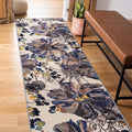 Rugshop Cream Bright Flowers Non Slip Non-Shedding Runner Rug for Hallway, Kitchen and Laundry Room, 2' x 7' (22" X 84")