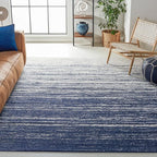 SAFAVIEH Area Rug 10x14 - Adirondack Collection - Large - Navy & Ivory, Modern Ombre Design, Non Shedding & Easy to Clean, Ideal for Living Room, Bedroom, Office, Dining Space (ADR113N)