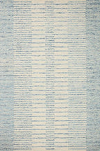 Loloi Chris Loves Julia Chris Collection CHR-01 Ivory/Denim 2'-6'' x 11'-6'', .50" Pile Height, Runner Rug