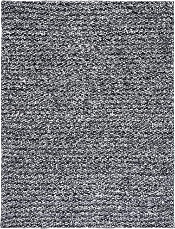 Safavieh Area Rug 11x15 - Natura Collection - Large - Dark Grey, Handmade Wool Blend, Textured Design, Ideal for Living Room, Bedroom, Dining Space (NAT620H)