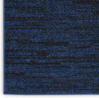 Nourison Home Nourison Essentials Midnight Blue 2'2" x 7'6" Area Rug - Easy Clean, Non Shedding, Bed Room, Living Room, Dining Room, Kitchen (8' Runner)