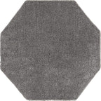 Unique Loom Solo Collection Area Rug - Calabasas (5' 3" Octagon, Gray)