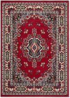 Home Dynamix Premium Sakarya Traditional Medallion Border Area Rug, Claret, 3'7"x5'2" Rectangle